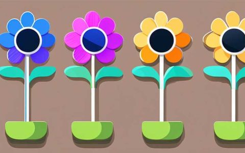 What are the solar panels in the flower bed?