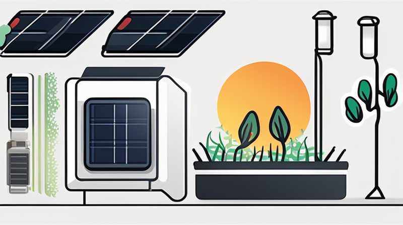 How to set up sensor for solar garden lights