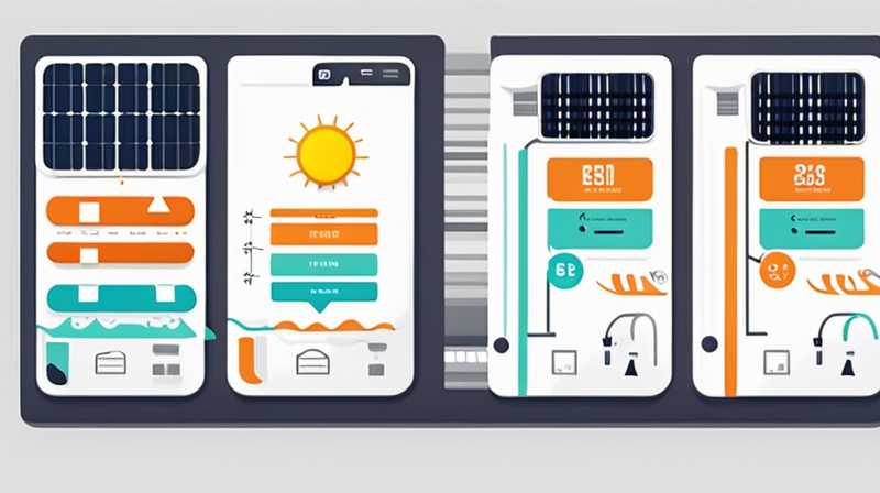 How does the solar smart system use electricity?