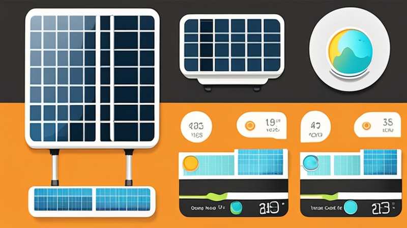 How many watts of solar panels are needed for solar monitoring