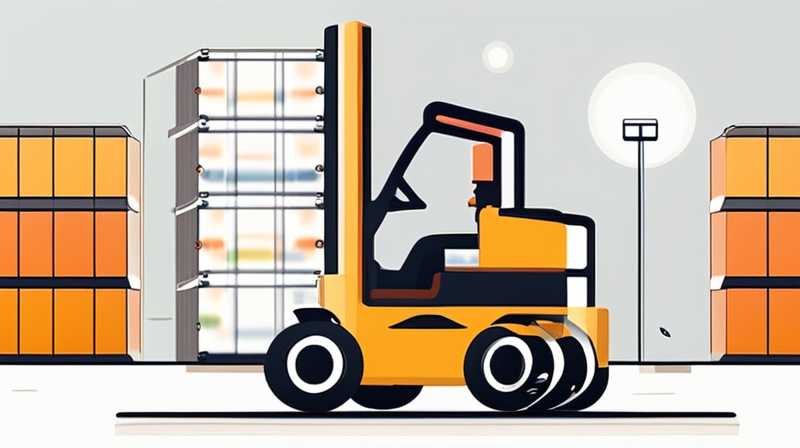 How to use forklift to pull solar power