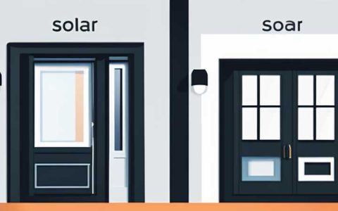 How much does a solar light cost for a home door?