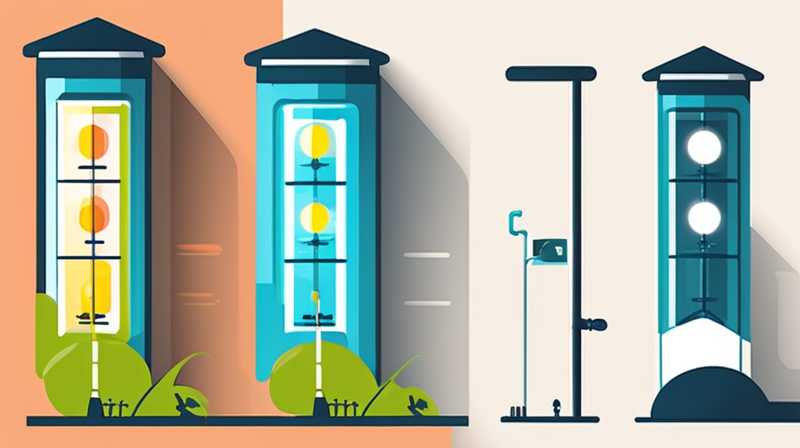 How long does it take for outdoor street lights to be charged by solar energy?