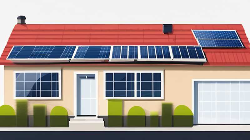 How many volts does a solar panel provide for home power?