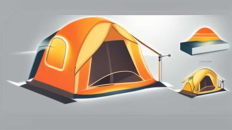 How to turn off the outdoor solar light of the tent