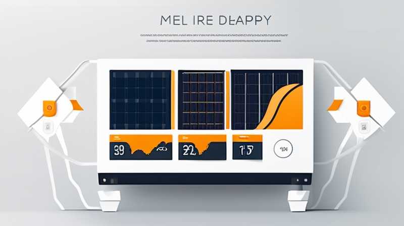 How does the solar display display