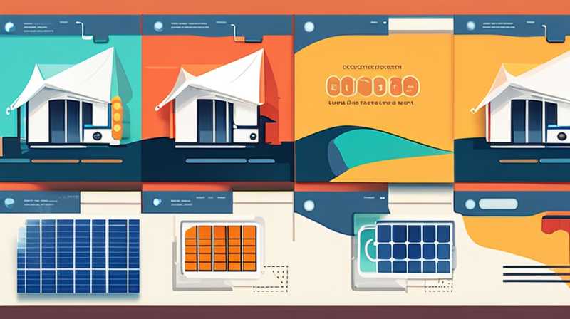 Which one saves more electricity: a tent or solar energy?