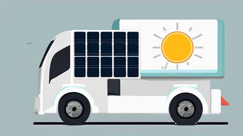 What is the name of a truck that pulls solar panels?