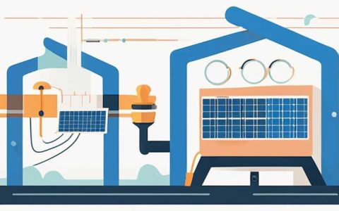 How to install solar sewage network