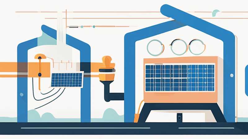 How to install solar sewage network