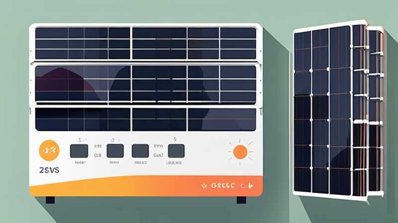 What is the output voltage of 24v solar energy?