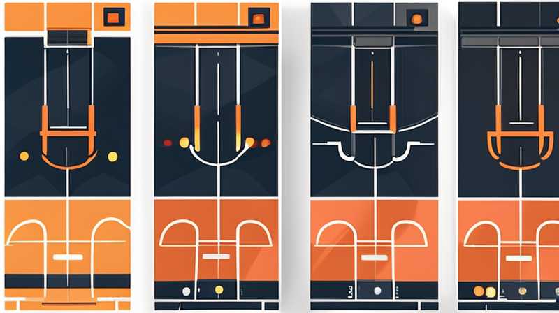 How many watts of solar lights are needed for a basketball court