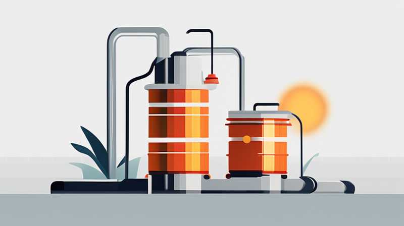 How to pump oil from a solar barrel