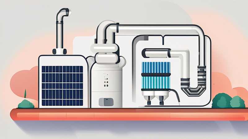 How to remove the pipes connected to the solar panel