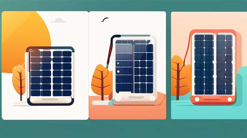 How to use outdoor portable solar charging panels