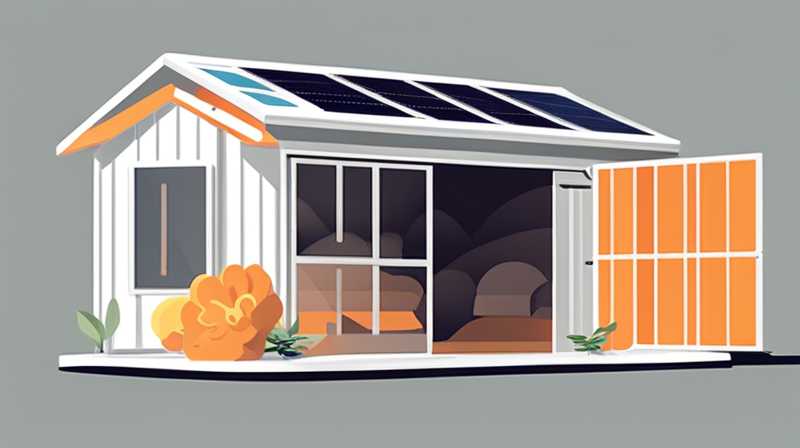 How to put solar energy in a tin shed