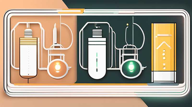 How to connect solar charging string lights