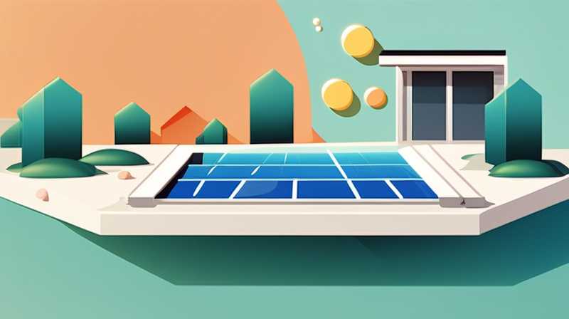 How to construct a solar cell pool