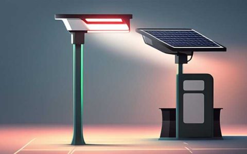 How many V batteries are needed for a 100W solar street light?