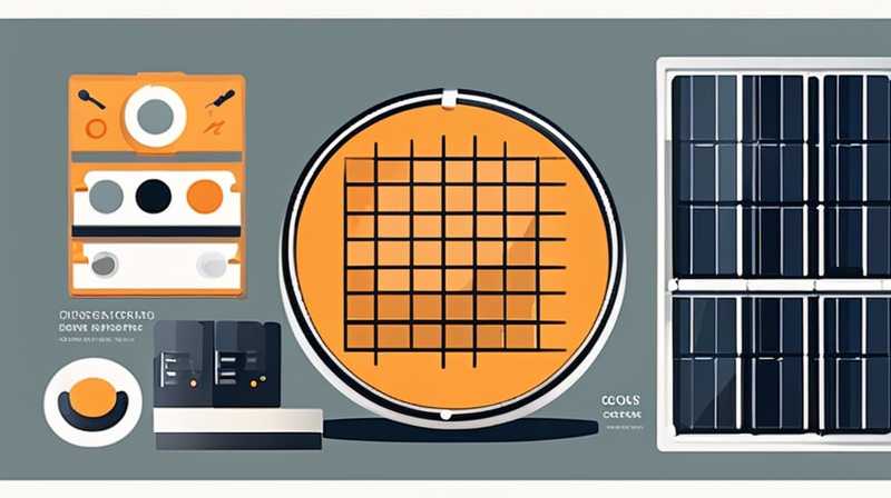 How to disassemble a round solar panel