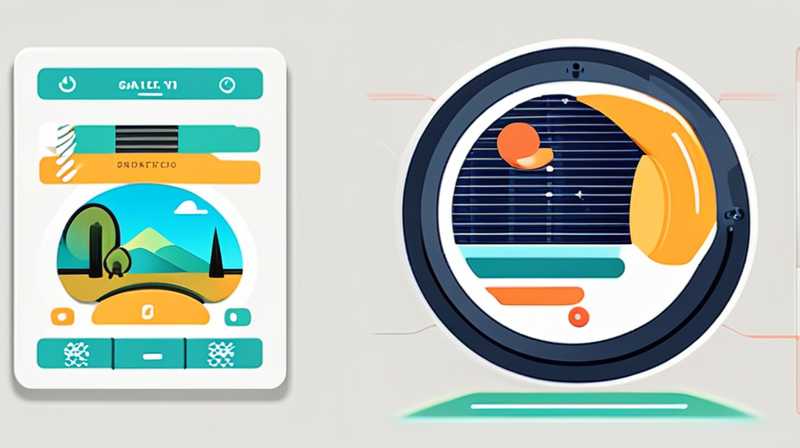 How to set the solar meter to always light up