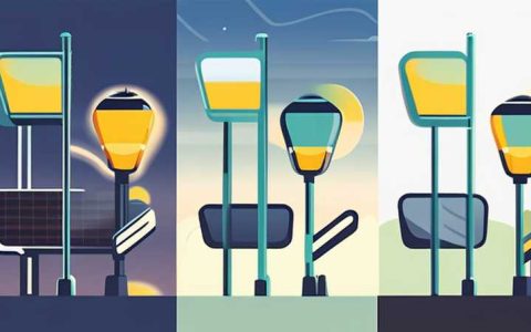 How to connect the solar street light to the light pole