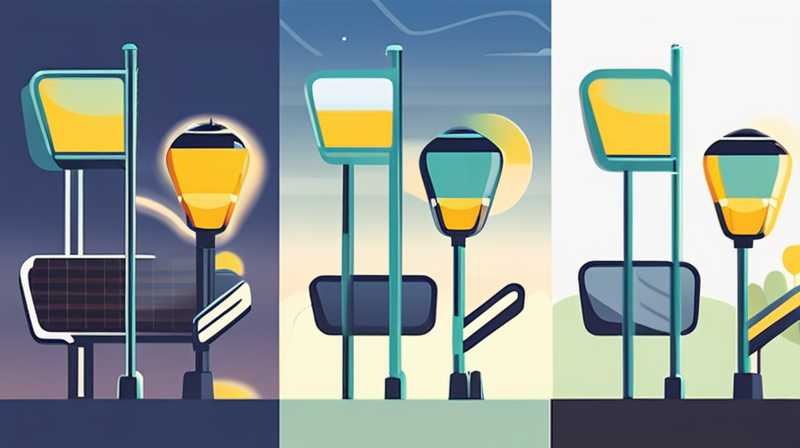 How to connect the solar street light to the light pole