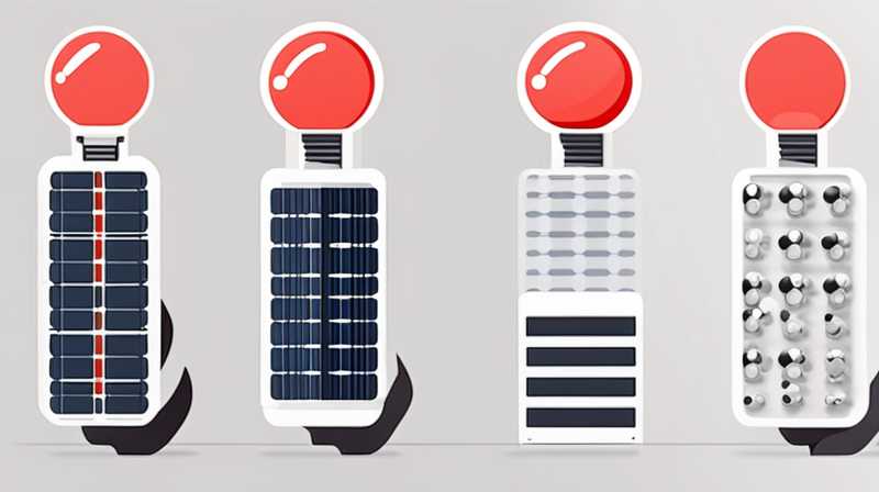 Why do solar lights have small red dots?