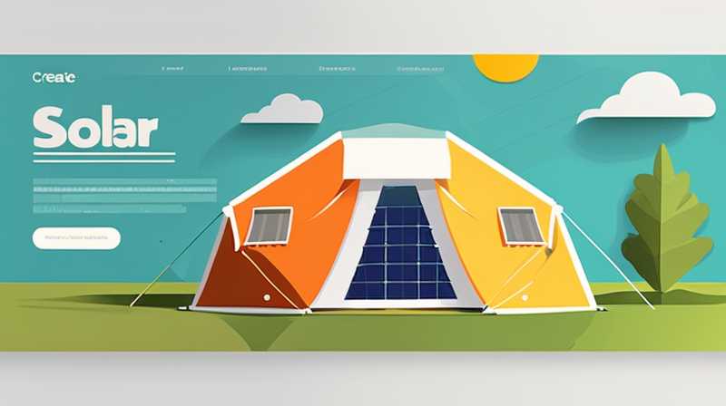 What are solar tents?