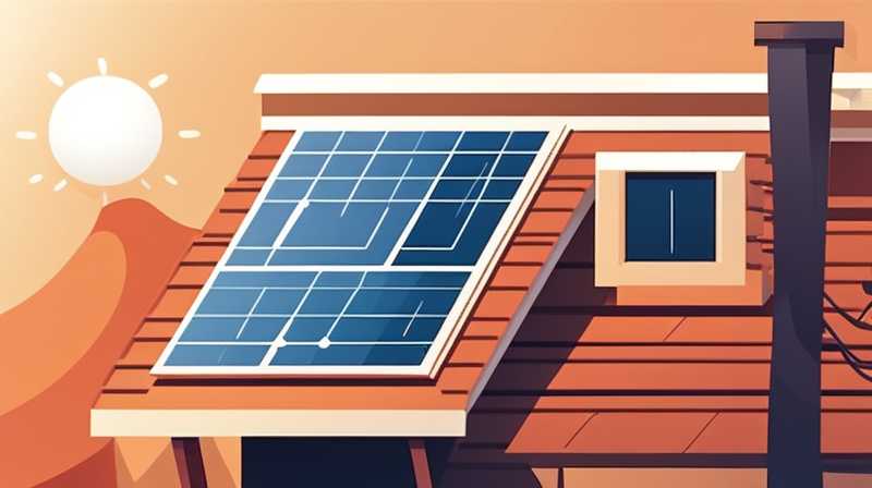 Where to put solar energy on wooden roof