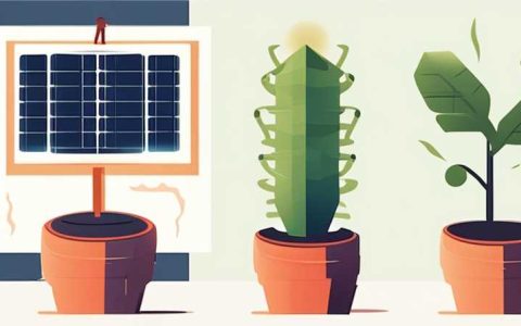 What are the potted plants that can generate solar power?