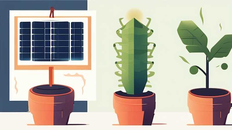 What are the potted plants that can generate solar power?