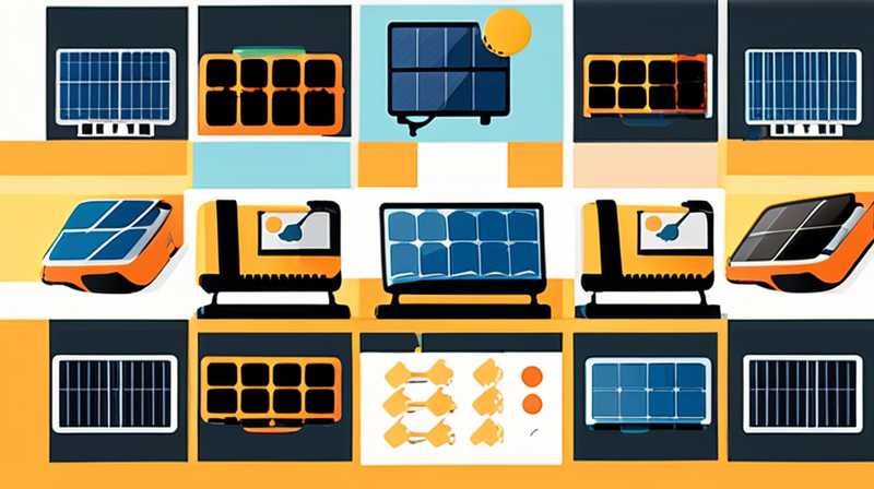 How to connect a portable solar power source