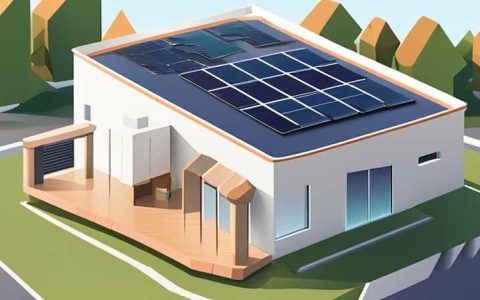 How to place the solar positioning line on the roof