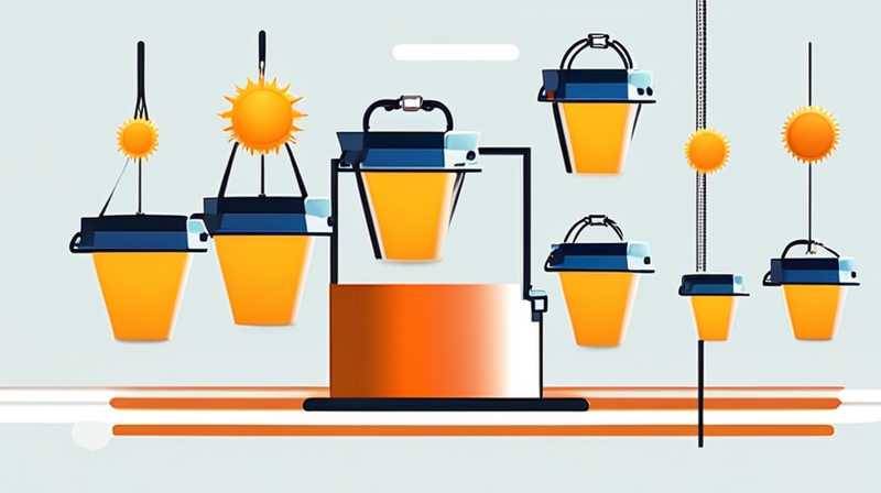 How much sunlight can a solar hanging bucket get?