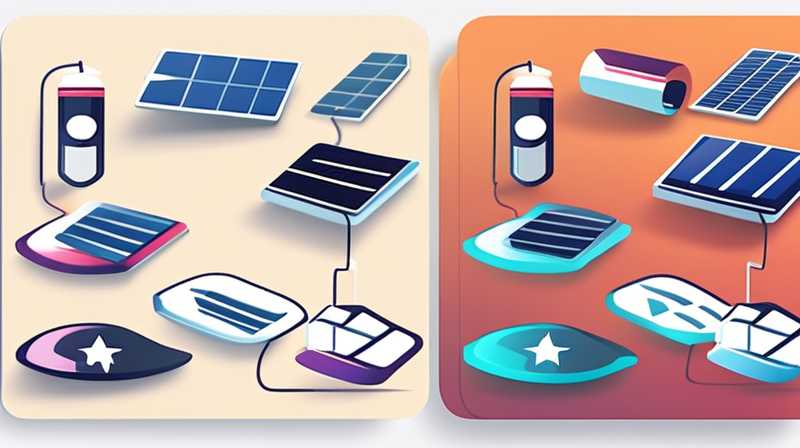 How to connect solar load battery