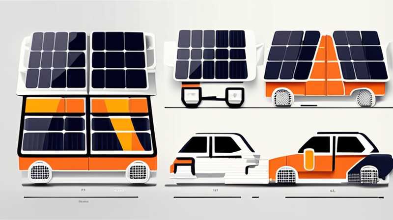 What is the name of the car that pushes the solar panels?