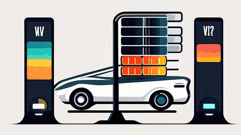 How many watts and how many V does the car solar energy have?