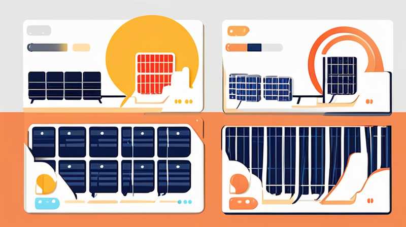 How to divide the solar panels