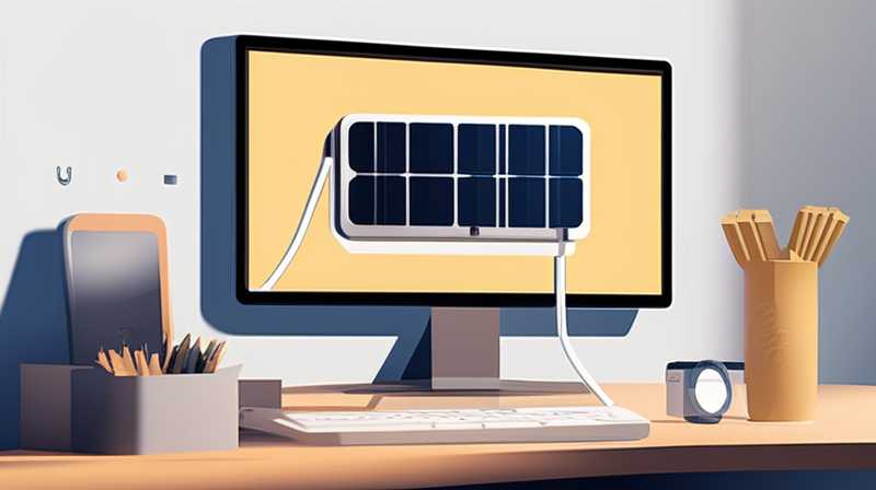 How to use the solar charging panel for desk lamp