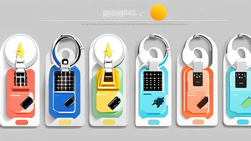 How to use the mini solar keychain