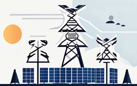How to install solar panels on power towers