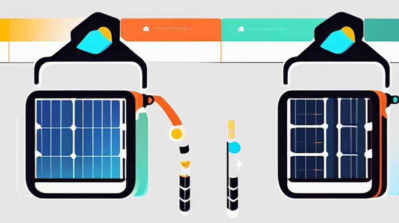 Monitor the volts of solar charging panels