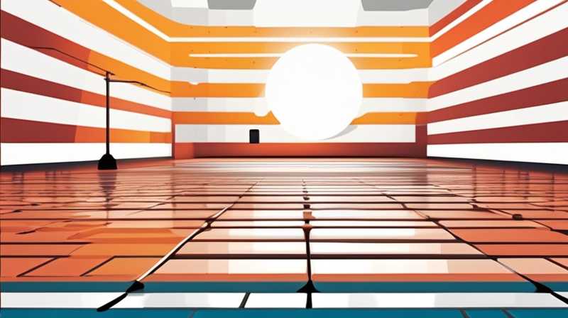 How about solar floor heating system