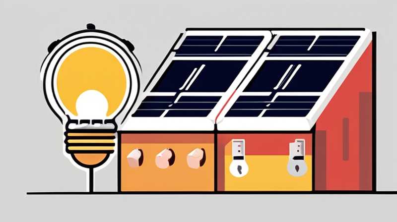 How to connect solar energy to light resistor