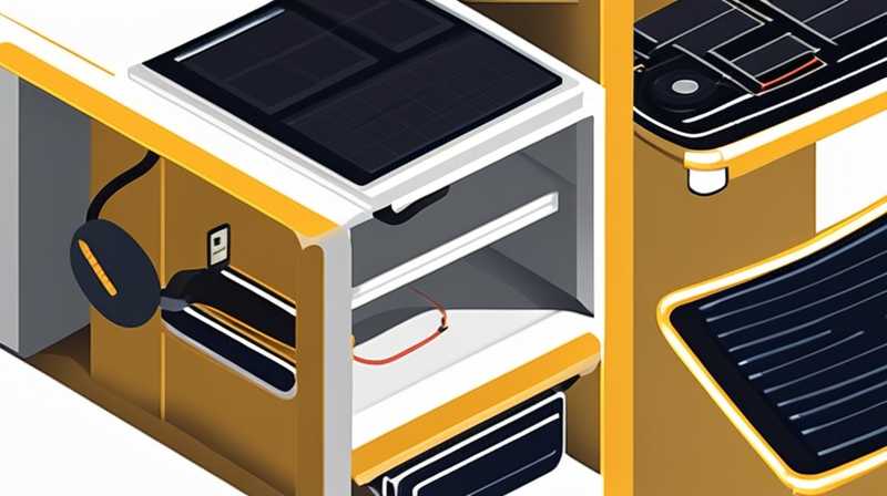 How to disassemble the yellow solar charging lamp