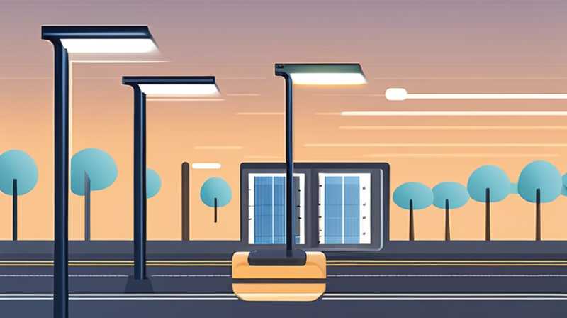 How to measure the distance between solar street lights