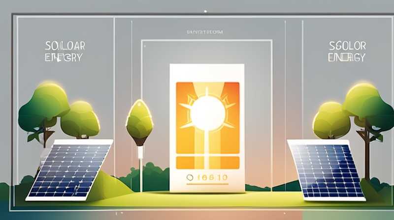 How to make outdoor solar energy clear