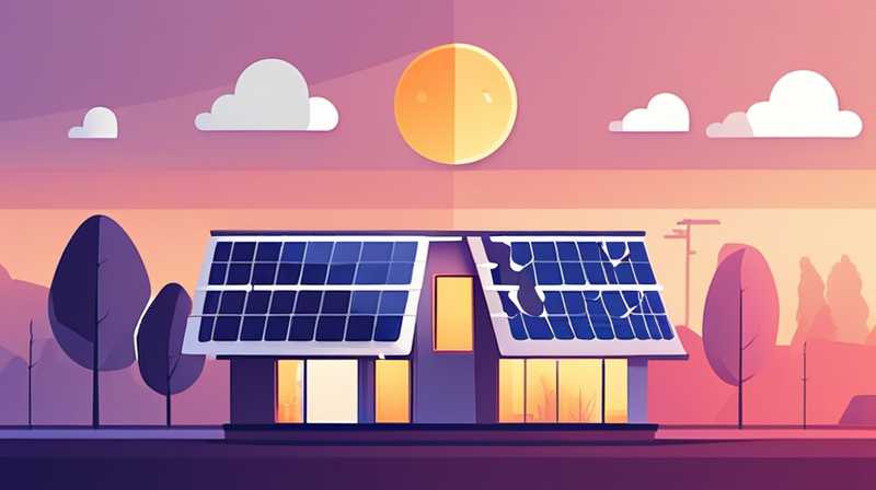 How do solar panels cause light pollution?