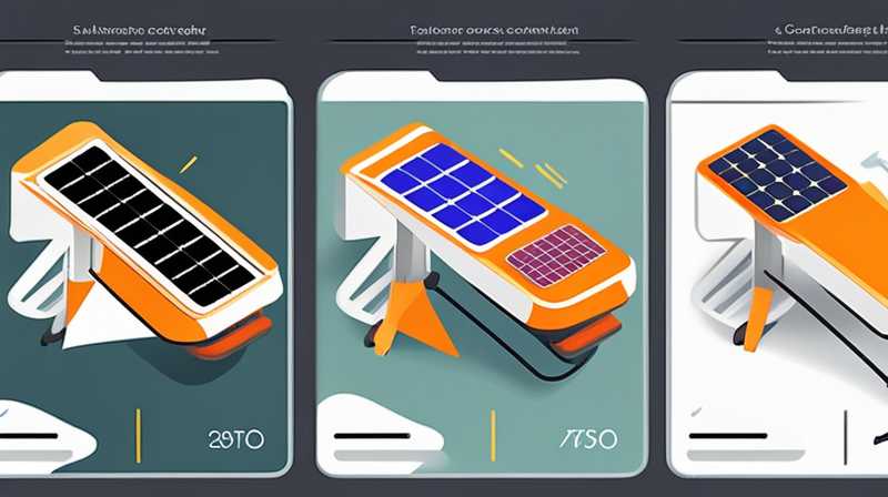 How to use car solar panels to convert street lights